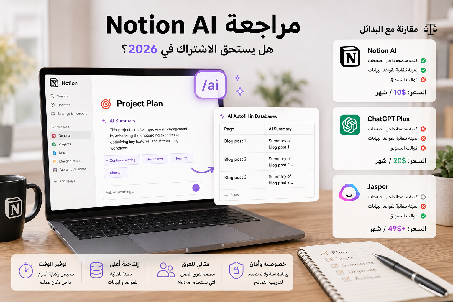 مراجعة Notion AI